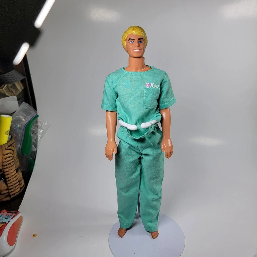 Barbie Clothes:‎ Vintage Ken Doctor Nurse Medical Scrubs Uniform Mattel 🟡